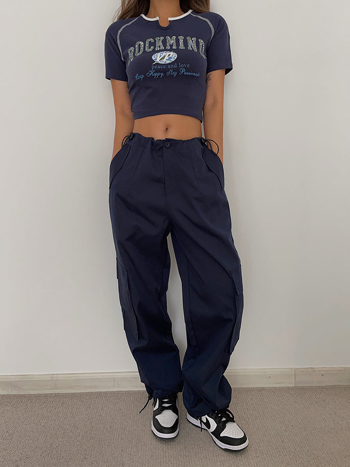 Retro Street High Street Three-dimensional Trousers With Sense