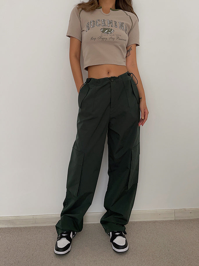 Retro Street High Street Three-dimensional Trousers With Sense