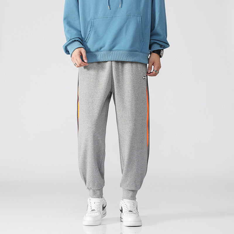 Contrast Color Loose Tappered Student Versatile
