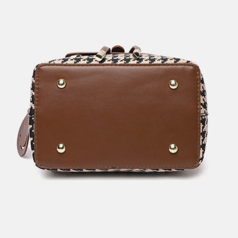 Houndstooth Backpack Women