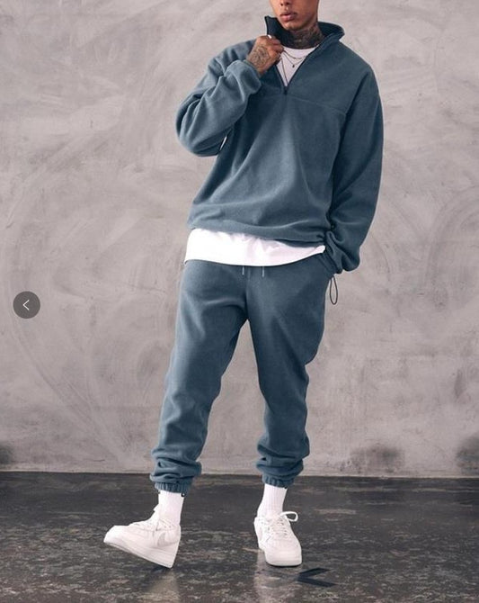 Casual Stand Collar Thickened Long-sleeved T-shirt
