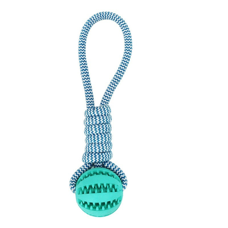 Dog Toys Treat Balls Interactive Hemp Rope Rubber Leaking Balls