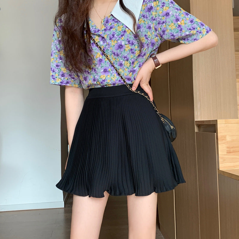 Half-length Skirt Women's Pleated Skirt