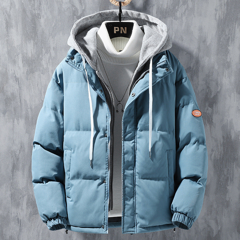 Hooded Jacket Men Winter Windproof
